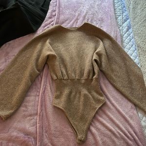 Zara Sweater Wide Arm Bodysuit